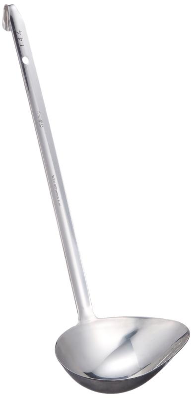 三宝産業 レードル お玉 横口 144cc ステンレス製で錆びにくい れを残さず洗い易い一体成型 幅×奥行×柄長(mm)114×84×285 ワンピースシリーズ 業務用 BLCH405