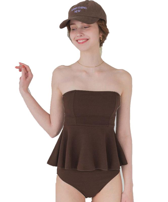 [シードレス] ペプラムフレア ビスチェ ビキニ/水着 DXXM0318 レディース