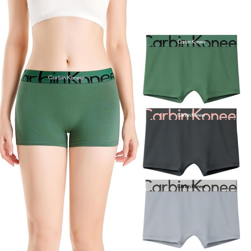 [Carbinkoneer] ボクサー パンツ レディース 下着 スポーツ ショーツ パンティー 女性用 綿 モダール 深め 高通気性 高伸縮性