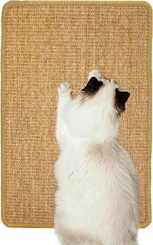 siawadeky 猫用 爪研ぎマット 厚手 爪とぎシート 天然サイザル麻製 つめとぎ カーペット 耐摩耗 汚れ防止 スクラッチャーマット 猫用おもちゃ 家具や壁の保護 ストレス解消 運動不足改善 ネコ