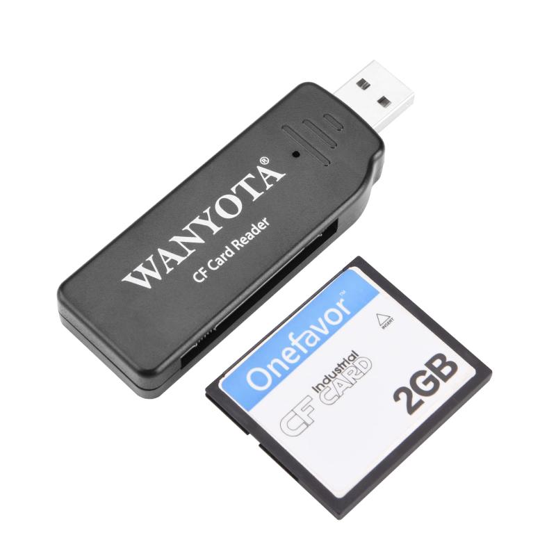 WANYOT CFカードリーダーUSB 2.0ポータブルカードリーダーコンパクトフラッシュカードリーダーCNC