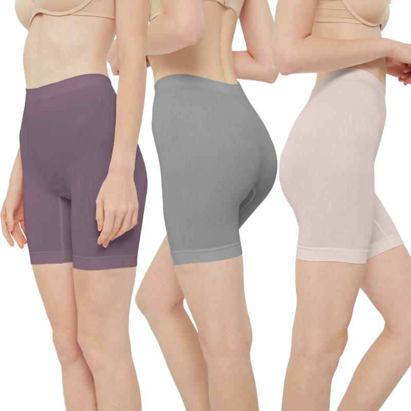 [INNERSY] スパッツ レギンス レディース 3分丈 パンツ 夏用 無地 女性用 インナーパンツ 学生 高校生 制服 スポーツ オーバーパンツ 吸水 速乾 3枚セット S-2XL
