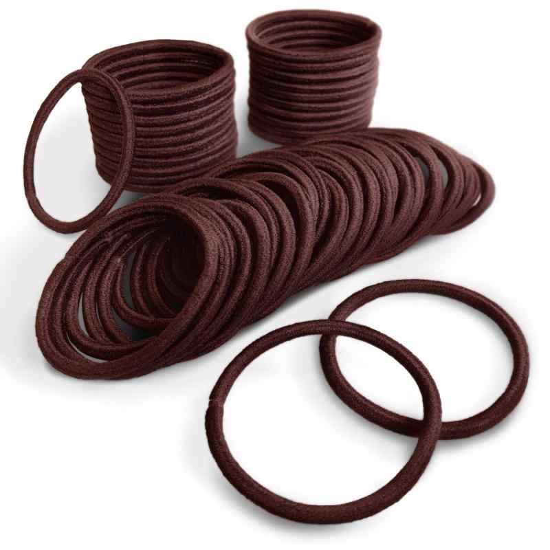 PETIT AMORE ヘアゴム リングゴム ヘップリング バンド 大容量 50本セット 太さ 4mm シンプル 髪ゴム 業務用