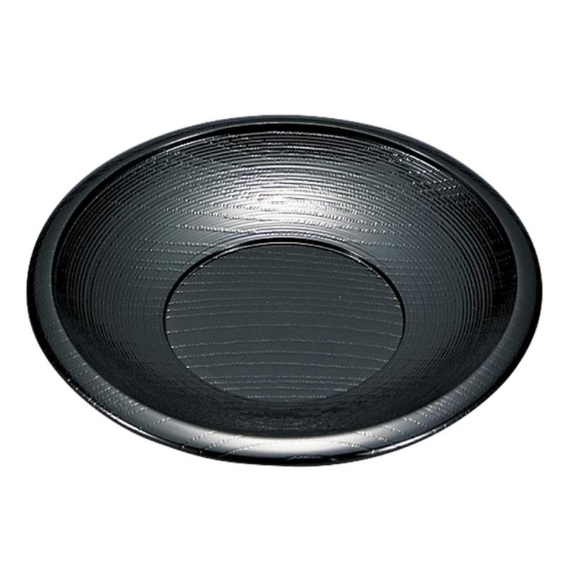 宮本産業 茶托 4.0千筋 黒 サイズ：約φ12.2 H2 4512951099539