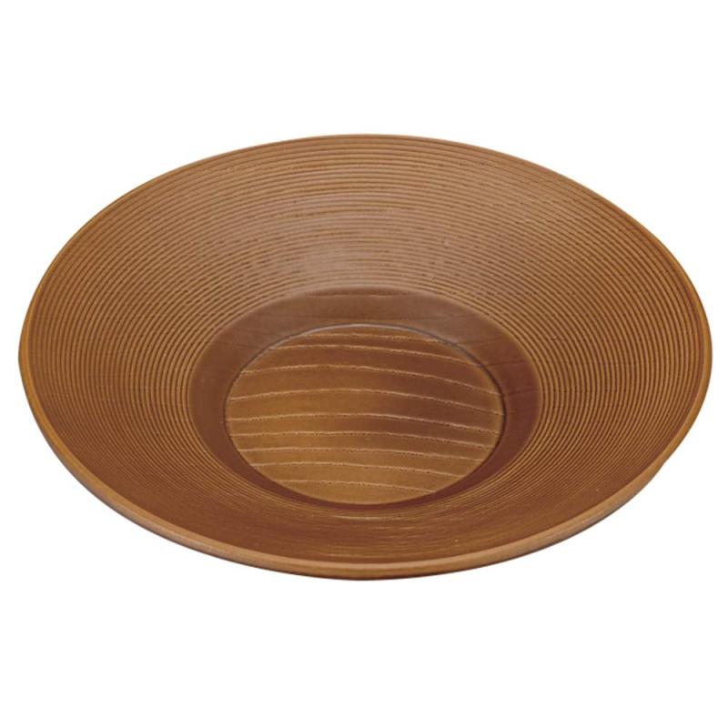 宮本産業 茶托 4.0欅千筋 ライトブラウン サイズ：約φ11.8 H1.9 4512951116465サイズ：約φ11.8 H1.9