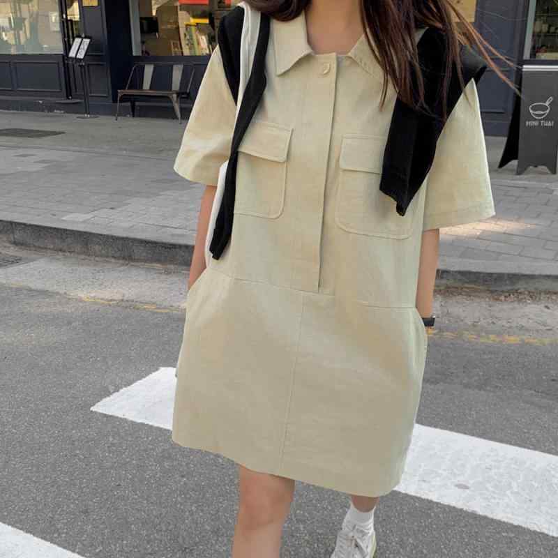 ワンピース 女性用 夏 フレンチ チック ラウンドネック プリーツ ウエストイン スリム Aライン ノースリーブ ロング ドレス 純色 立体カット 快適 休閑 スタイル ライトウェイト ブルー 杏色 ブラック 紫 ロング丈 ミッドセンチュリー モダン デ