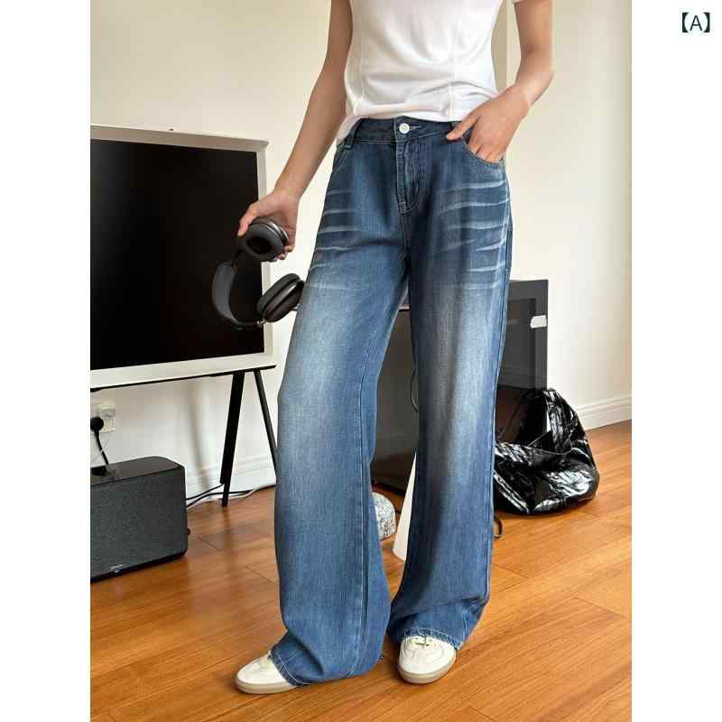 レディース 牛仔パンツ スカート風 春夏 デニ...の紹介画像2