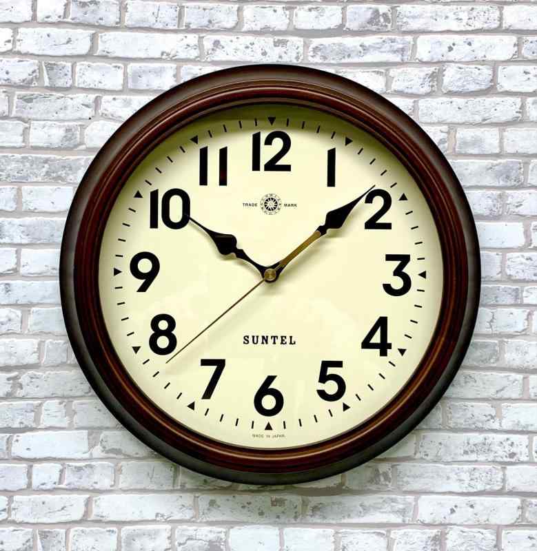 さんてる 日本製 レトロ電波時計（アンティーク電波掛け時計） DQL714-A