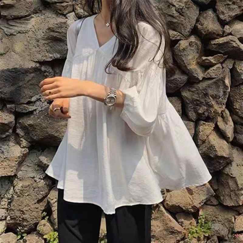 ・カテゴリ: シャツ・スタイル: 通勤・主な素材: ポリエステル80-90%・柄: 無地・袖丈: 長袖・袖型: シャツ袖・カラー展開: ホワイト、ブラック・サイズ展開: S、M、L、XL・フィット: ルーズフィット・衣丈: 50-65cm