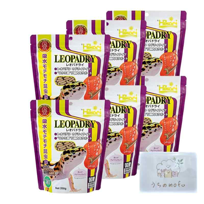 キョーリン レオパドライ 200g レオパ ヤモリ 餌 トカゲ ヒョウモントカゲモドキ カナヘビ ヤモリの餌 ヒカリ + うちのmofuポケットテ..