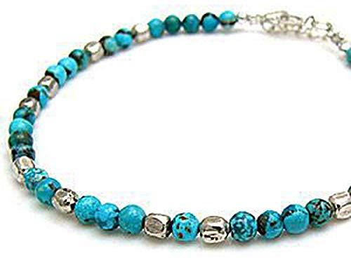 [2PIECES] so0479 [ブランド名 アンクレット メンズ ターコイズアンクレット