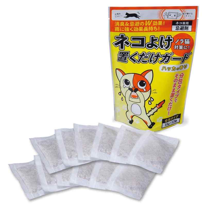 コモライフ ネコよけ 置くだけガード (15g×12袋) 効果約1か月 猫 忌避 消臭 分包 ハッカの香り 雨に強いネコが嫌がるニオイ袋を置くだけ分包タイプなので設置も後処理も簡単忌避・消臭のダブル効果で雨にも強く効果も長持ちネコが嫌がるハ...