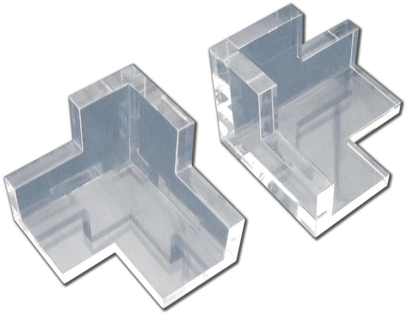 シモムラアレック 職人堅気 透明アクリル製 三方向直角出し 角三(かくさん) プラモデル用工具 AL-K219