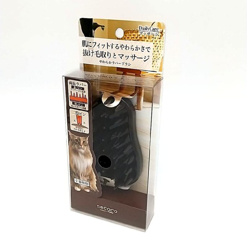 ペティオ (Petio) ネココ やわらかラバーブラシ 猫用本体サイズ(幅×奥行×高さ):3.3×7×10.7cm本体重量:0.1kg原産国:日本猫の肌に合わせたやわらかいラバーブラシ粘りのあるラバーで抜け毛を絡めとり汚れやフケをピンに吸着させる