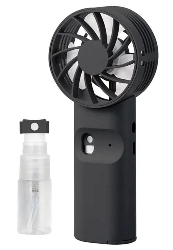 ハンディファン ミスト 風量 3段階 ミニ 携帯 静音 扇風機 充電式 バッテリー 500mA 2021 モデル TS-1652-009