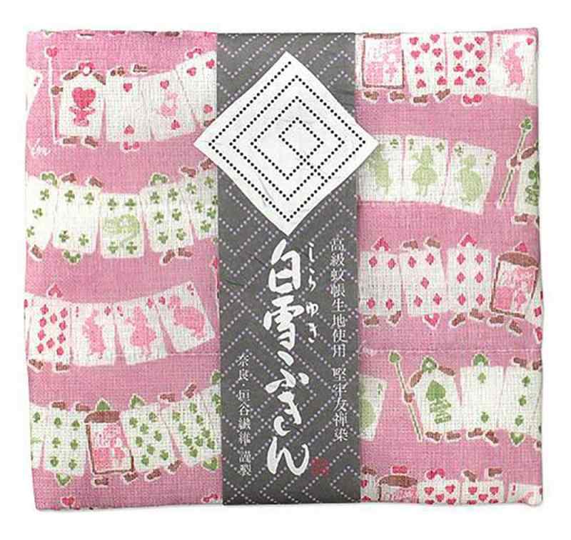 白雪ふきん(Shirayuki Fukin) 日本製 塩素系漂白剤可 しなやかな触感 不思議の国のアリスマカロン ピンク