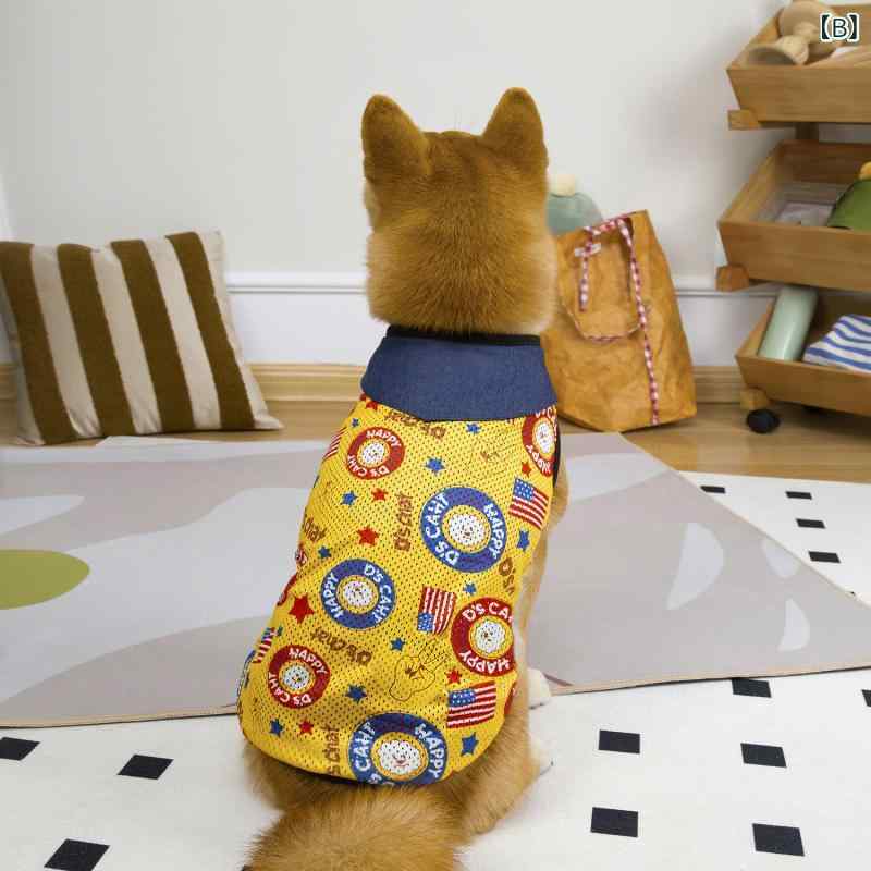 フォークBRのペット服 ベスト 大型犬用 ゴールデンレトリバー 男の子 女の子 Tシャツ ノースリーブ オールシーズン 普段使い 通気性 柔らかい｜アングル3