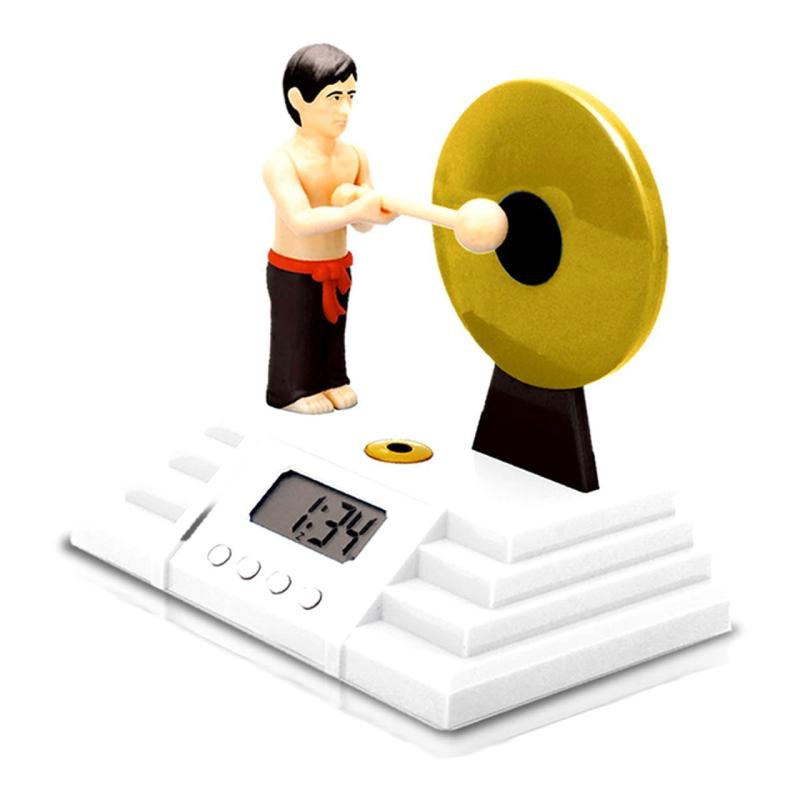 【 目覚めろ 】 ゴング 型 デジタル 目覚まし 時計 おもしろ 電池 アラーム クロック お祝い プレゼン..