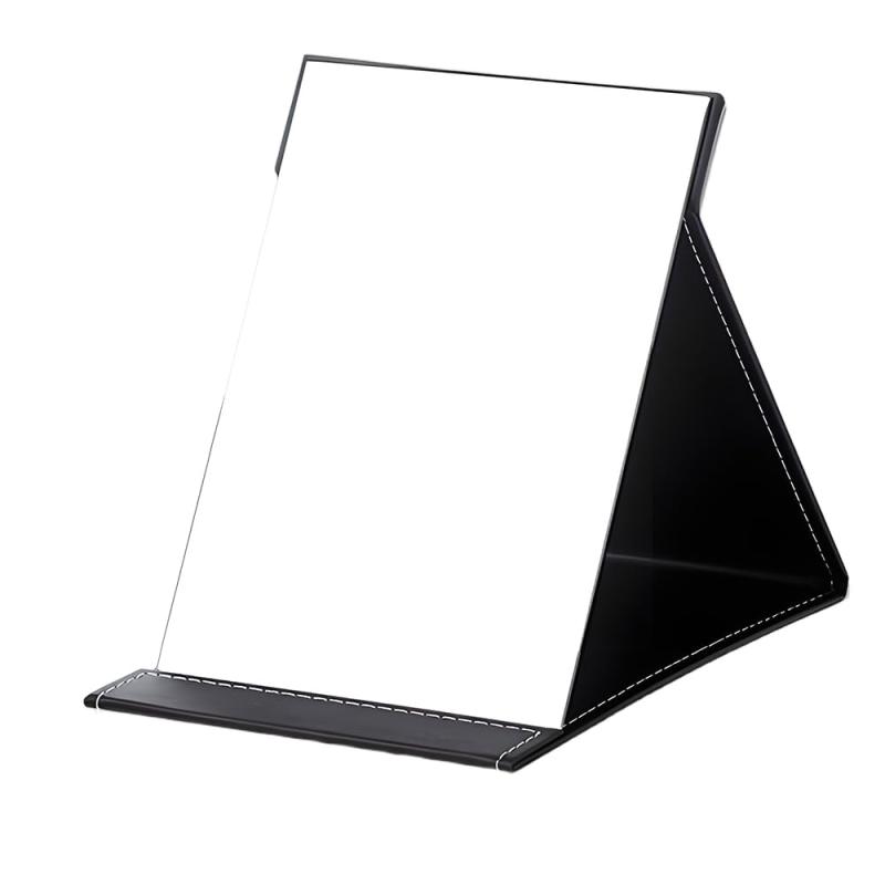 FUGSHIYI ﻿鏡 卓上 大きめ スタンドミラー 折りたたみミラー コンパクトミラー 割れない 手鏡 大きい ..