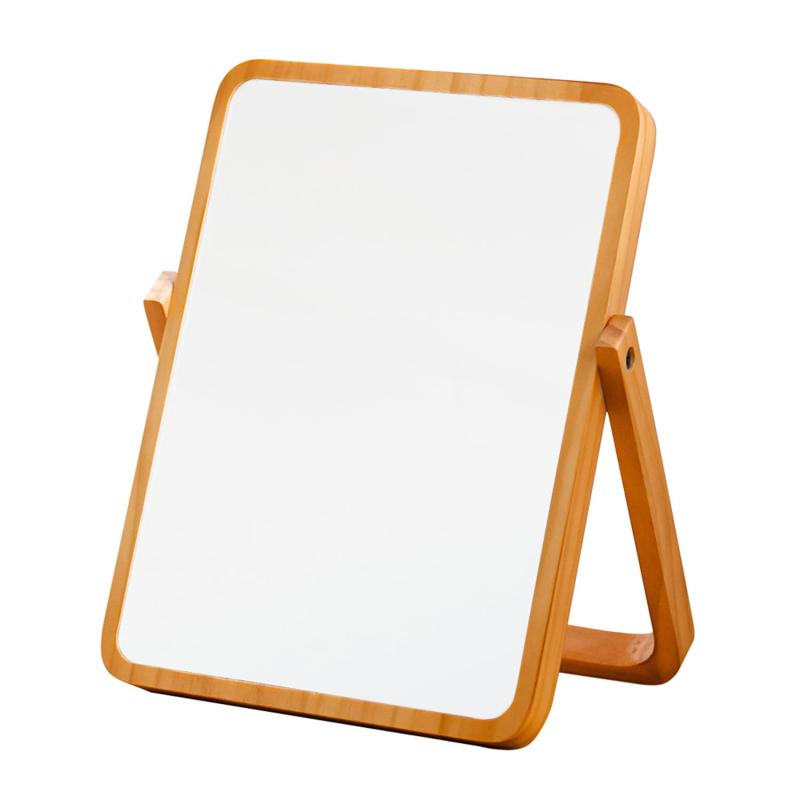 永井興産 化粧鏡 卓上ミラー 木製 角度調節可 スタンド式 ナチュラル PLAIN NK-211