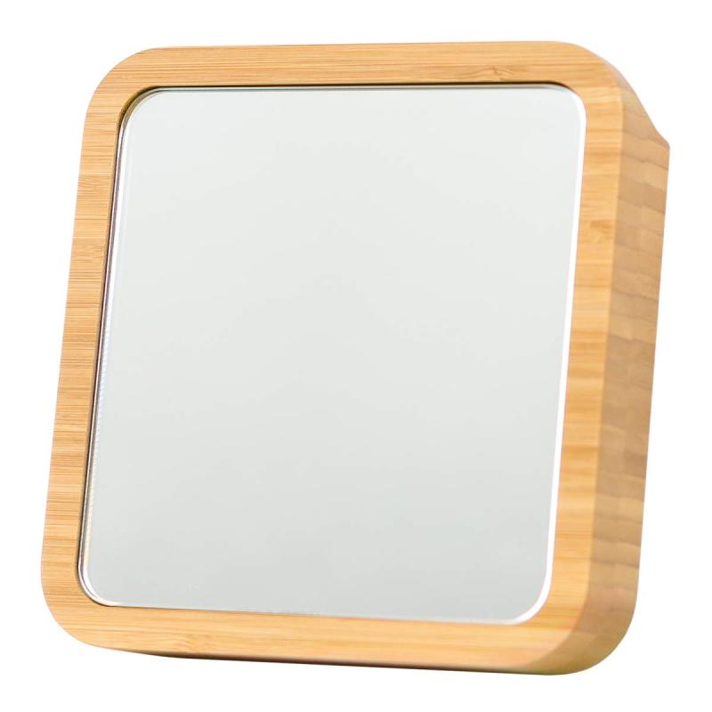 timeless design labo. ウォールミラー マグネット 鏡 スクエア 化粧 玄関ドア 小物 竹 日本製 TDL-E01