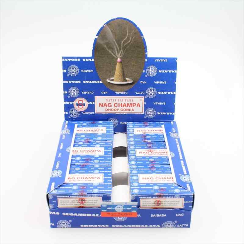 サティヤ・サイババ・ナグチャンパ（コーンタイプ、1ダース（12箱入り））