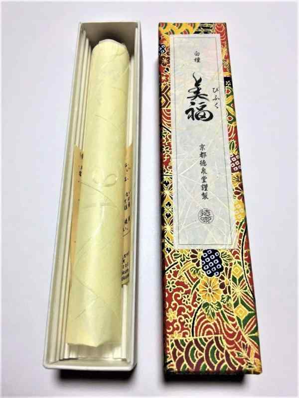 美福（びふく）線香 30本入り 天然材料のみで作った線香 化学物質、無添加の線香