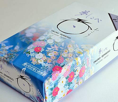 微煙 線香 奥野晴明堂 夢しるべ「くちなしの香り」大バラ〔煙少なめ〕エッセンシャルオイル 実用線香 ..