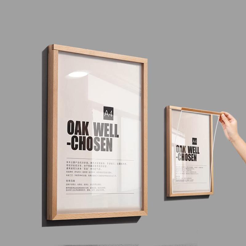 Ghims 賞状額縁 A4の賞状用 壁掛け 額縁 磁気アクリルフレームディスプレイフレーム 入替アートパネル..