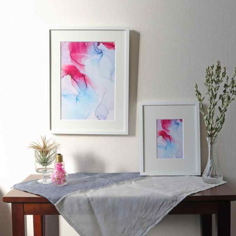 ラーソン・ジュール A4サイズ用マット付き額縁 D771(フレームサイズ:太子・フレーム外寸:393x302mm)白