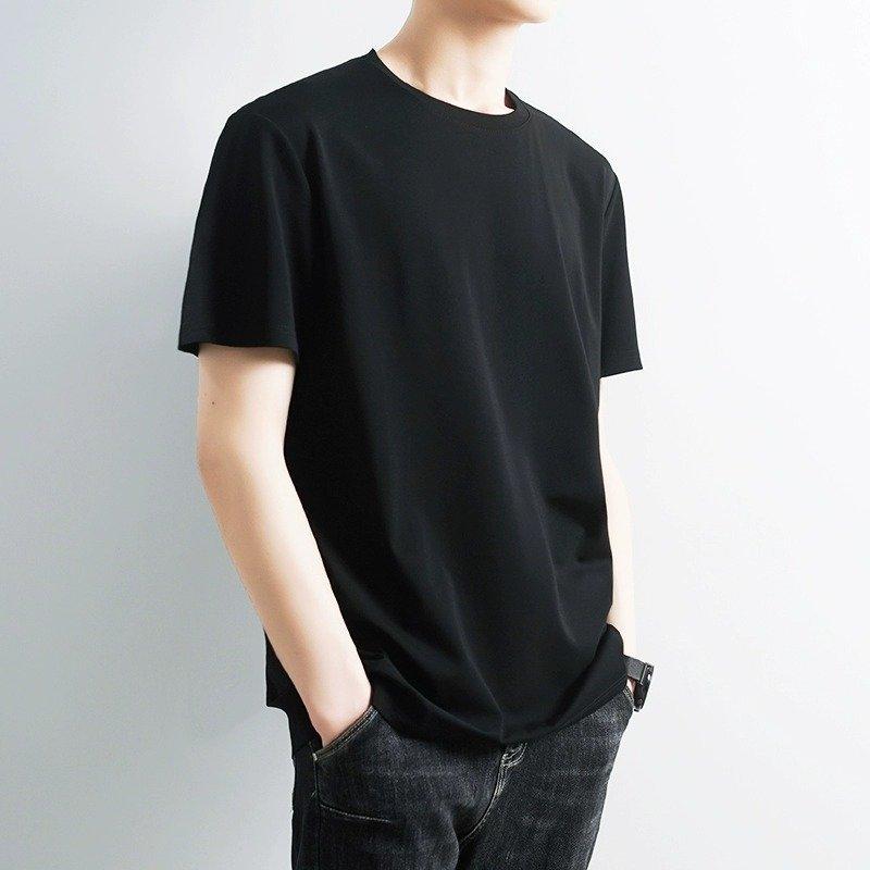 ・カテゴリ: Tシャツ・スタイル: カジュアル・主な素材: 綿71-80%・ネックライン: クルーネック・袖丈: 短袖・柄: 無地・カラー展開: ブラック、ホワイト・サイズ展開: M、L、XL、XXL、XXXL、XXXXL・フィット感: スリムフィット・厚み: 普通・素材特性: 透気性、吸湿速乾・適用シーン: 日常