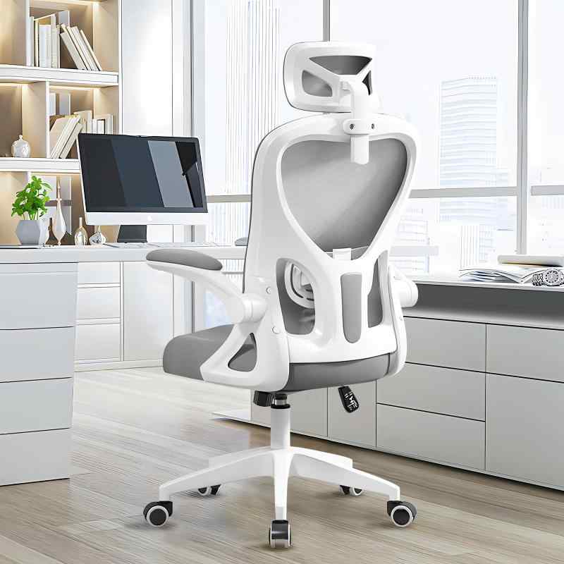 [Goswave] オフィスチェア 椅子 テレワーク 疲れない 勉強 学習 360度回転 腰に良い テレワーク 人間工学椅子 デスクチェア ランバーサポート付き 可動式ヘッドレスト 多機能 チェア 通気性メ