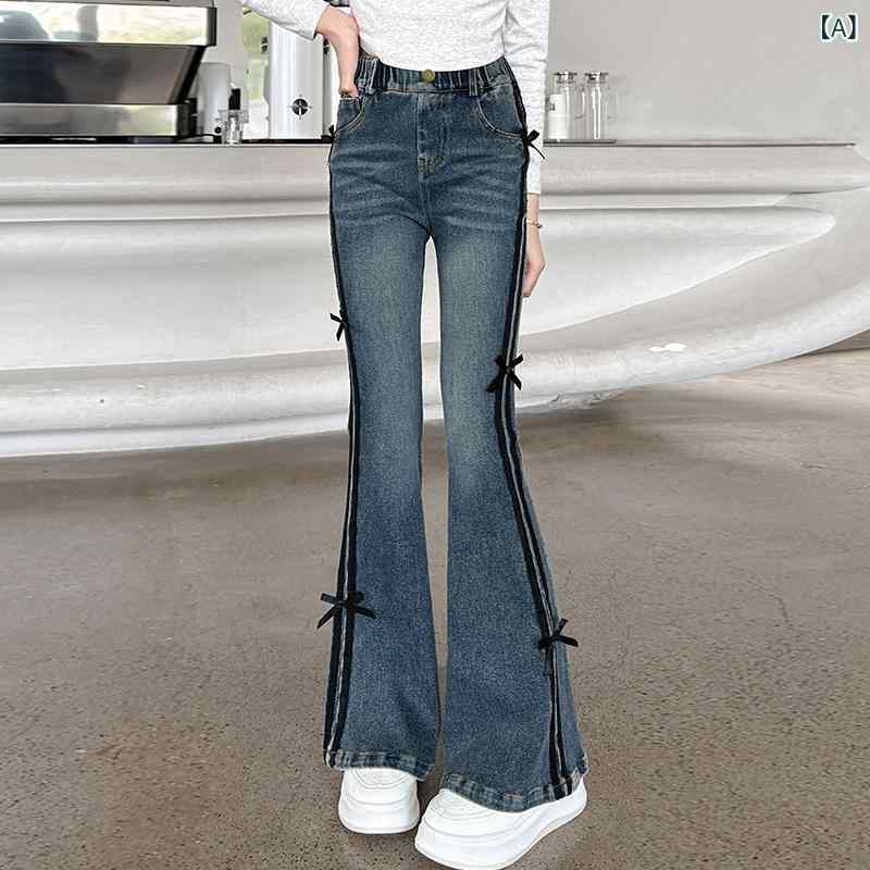 女の子 牛仔パンツ 秋冬 キッズ ガールズ 中...の紹介画像2
