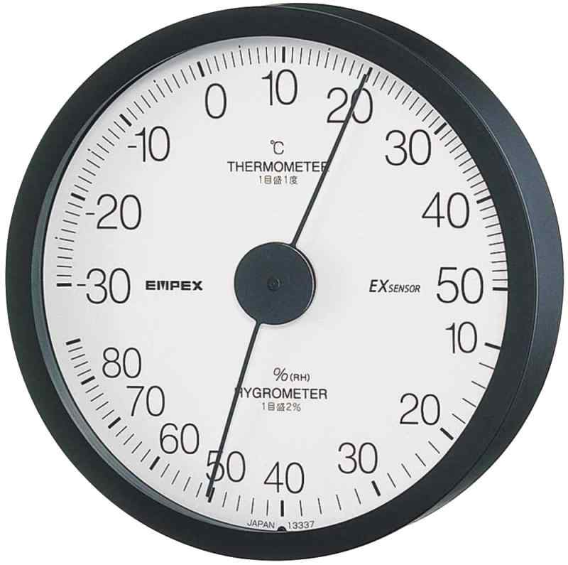 エンペックス気象計 温度湿度計 エクストラ温湿度計 壁掛け用