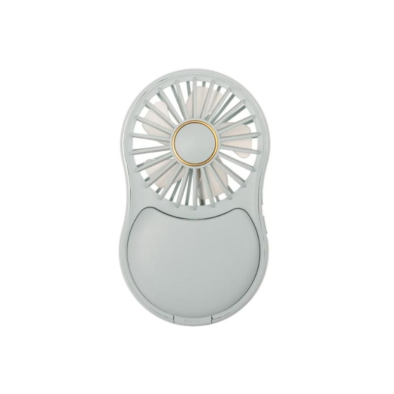 Smaly ミラーハンディファン YNG-MF180 ミラー扇風機 鏡 小型 手持ち 化粧ミラーファン 携帯ファン