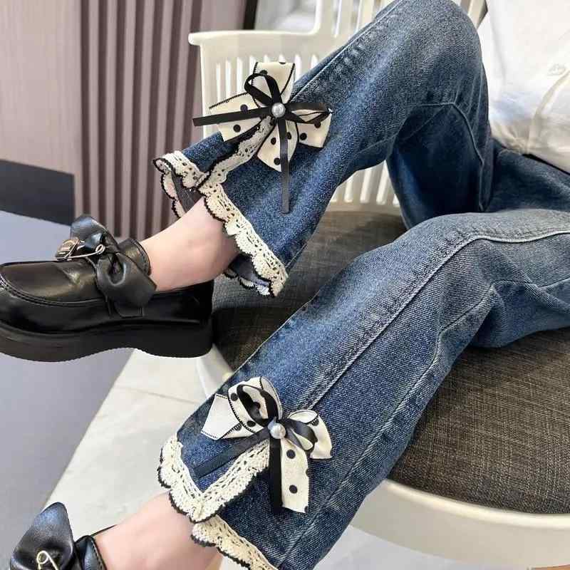 ・スタイル: 韓国風・タイプ: ロングパンツ・款式: デニムパンツ・主な素材: コットン混紡・主な素材含有量: 50%・適用性別: 女性・カラー展開: ブルー・サイズ展開: 90cm,100cm,110cm,120cm,130cm,140cm・対象年齢層: 中小児(3~8歳、100~140cm)