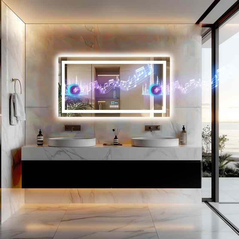 Susire 洗面鏡 音楽再生機能付き