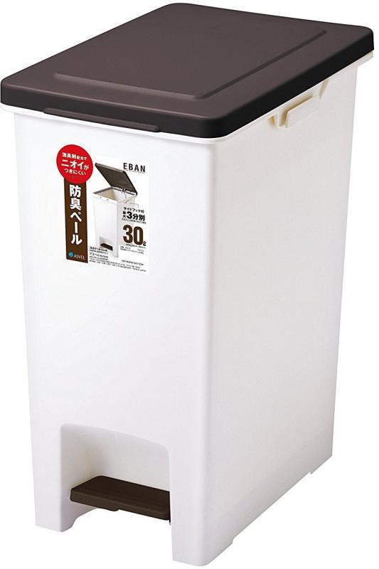 アスベル ゴミ箱 ペダルペール30L 「R防臭エバン」 6415 ブラウン