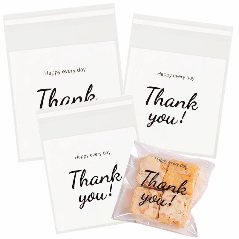 OKAWASI ラッピング 袋 透明 小分け袋 OPP袋 セット スイーツパック お菓子 パン袋 食品対応袋 PP袋 ク..