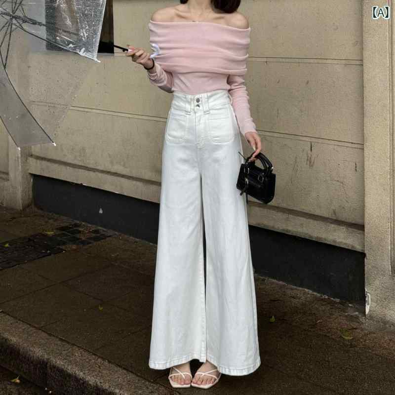 ワイドレッグ デニム パンツ スカート レディ...の紹介画像2
