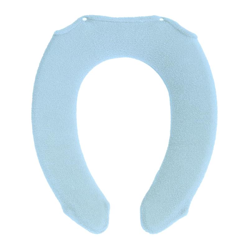 オカ(OKA) ブルーミングシーズン U型 便座カバー ブルー (洗える U型専用)(3)