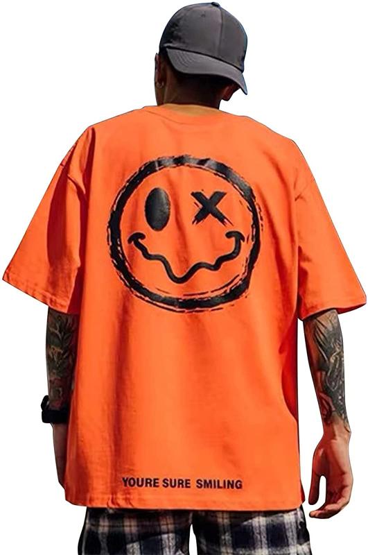 [エアバイ] メンズ 半袖 Tシャツ t シャツ カットソー てぃーしゃつ スマイル バック プリント M～3XL