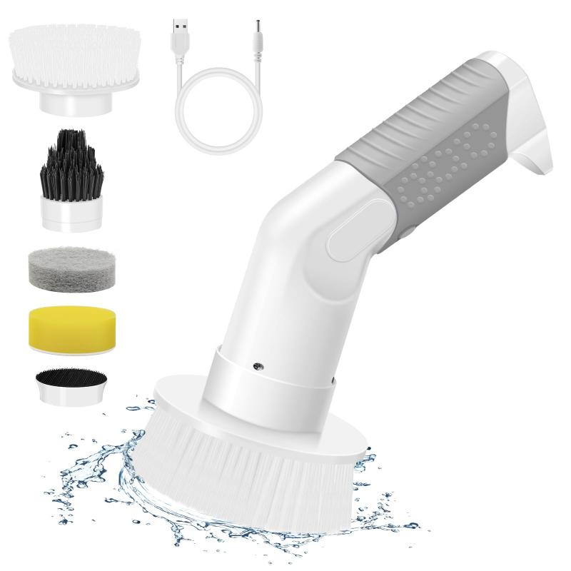 Lefon 電動掃除ブラシ コードレス USB充電式 2000mAh大容量 軽量 長時間作動 キッチン 風呂 浴室 トイレ掃除 窓 壁 玄関などの掃除に適用 年末大掃除 プレゼント