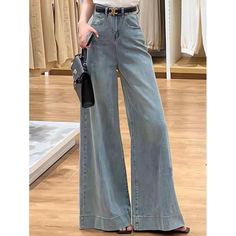 ・カテゴリ: 牛仔裤・スタイル: 都市風、気質通勤・主な素材: 氨纶30%以下・ネックライン: 套頭・パンツ丈: 長パン・ウエスト: 中腰・厚み: 中厚・流行要素: 做旧・カラー展開: ブルー、ブラック・サイズ展開: S、M、L、XL、2XL・伸縮性: 微弾・パンツ形状: ワイドレッグ