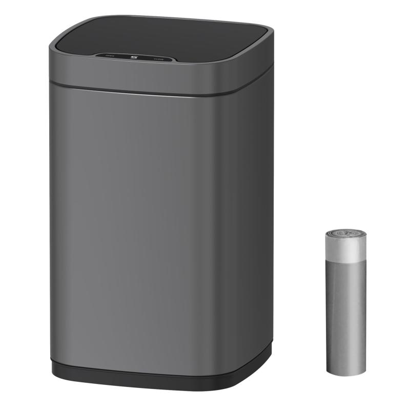 Mbillion ゴミ箱 自動ゴミ箱 自動開閉式 ゴミ箱 ダストボックス センサー付き フタ付き ごみばこ ニオイ漏れにくい オシャレ ゴミ袋見えない フタが手に当たらない 室内 キッチン オフィス ベ