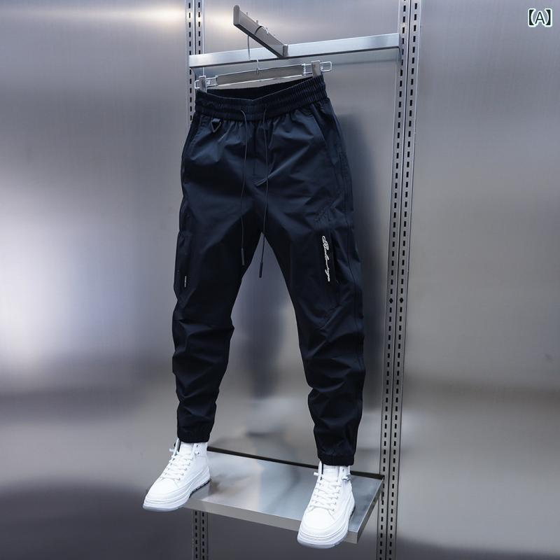 メンズ ロングパンツ コットン風 ポリエステル...の紹介画像2