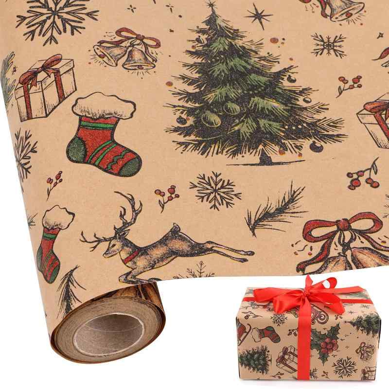 CCINEE 包装紙 ラッピングペーパー クリスマス おしゃれ Christmas