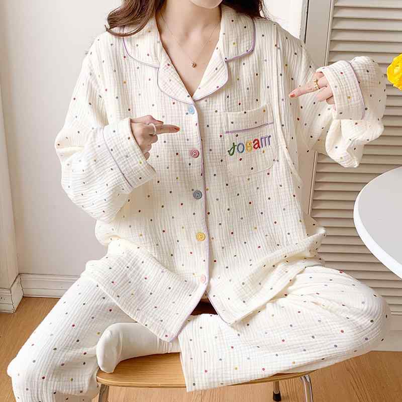 パジャマ マタニティ レディース 長袖 綿ガーゼ 授乳口付き 薄手 大きいサイズ 産前 産後 妊婦服 ルームウェア 部屋着 オールシーズン コットン100% 吸湿性 通気性 肌触り 快適 ゆったり 入院用 産褥期