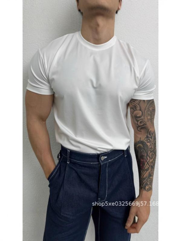 ・カテゴリ: Tシャツ・スタイル: 美式復古・主な素材: 綿81%-90%・柄: 無地・版型: 修身型・袖丈: 短袖・ネックライン: クルーネック・厚み: 薄手・重量: 180g-250g・カラー展開: ブラック、ホワイト・サイズ展開: S、M、L、XL、XXL、XXXL、XXXXL、XXXXXL
