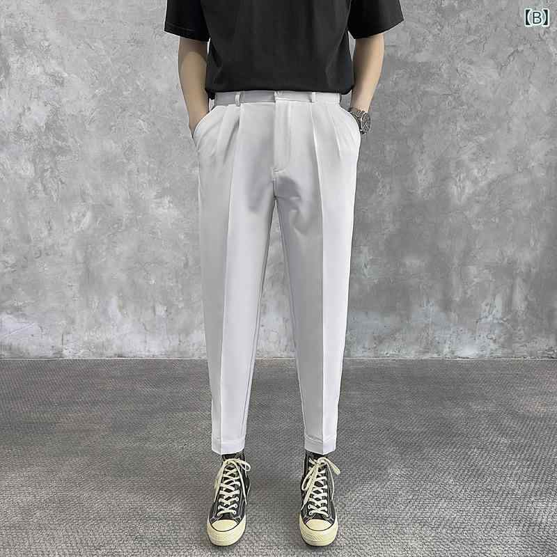 メンズパンツ 軽ビジネス スラックス テーパー...の紹介画像3